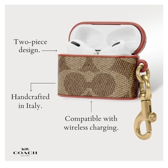 Coach Signature Pro Case - Compatible with AirPods Pro 2nd / 1st Generation - Picture 3 of 6